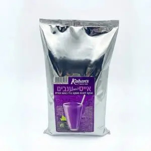 אייס בטעם ענבים אבקה - 1.5 ק"ג